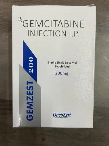 Gemzest Gemcitabine Injection OncoZest 1 Vial At Rs 1284 Vial In Surat