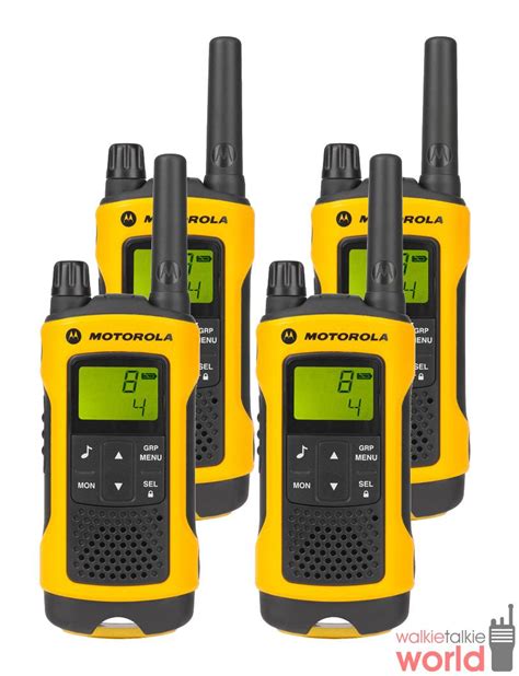 Motorola TLKR T80 Extreme Quad Pack Walkie Talkies Two Way Radios