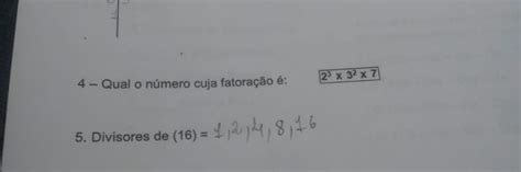 Qual O Número Cuja Fatoração é Matemática