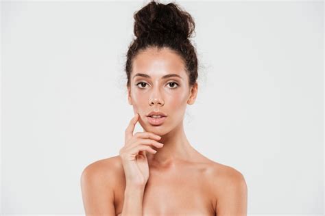 Free Photo Beauty Portrait Of A Sensual Brunette Woman