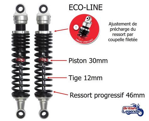 YSS Eco Line Shock Absorbers For Triumph Motorcycles