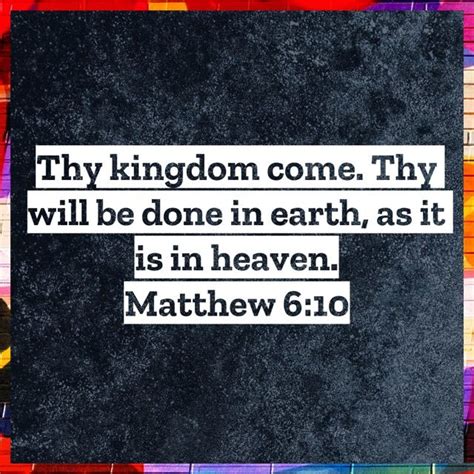 Thy Kingdom Come Thy Will Be Done Matthew 6 Philippians 4 King