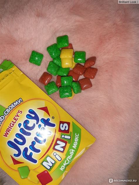 Жевательная резинка Juicy Fruit Minis - «Juicy Ffuit кислый микс ,жуй и ...