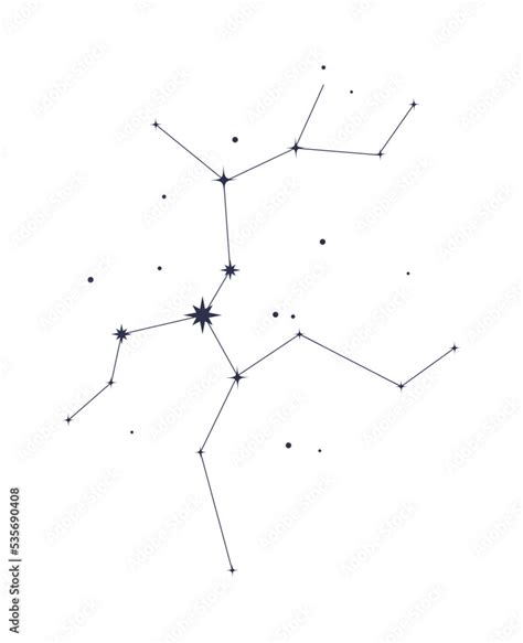 sagittarius constellation astrological Stock Vector | Adobe Stock