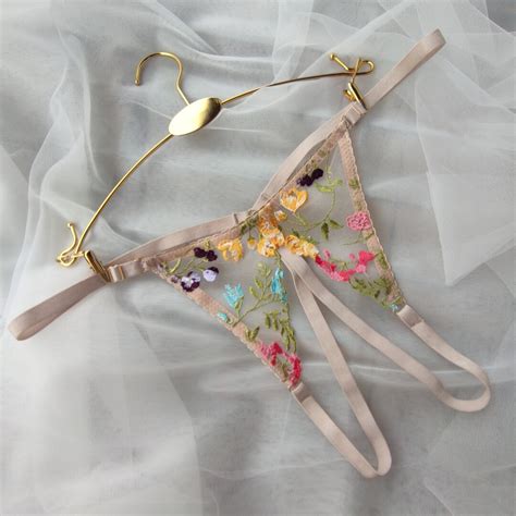 Open Lingerie Uncensored Crotchless Panties Open Crotch Etsy