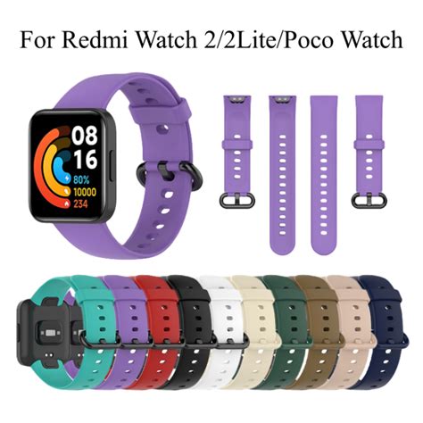 Strap For Redmi Watch Lite Xiaomi Mi Poco Watch Silicone Strap