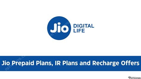 Jio Data Plans Prepaid Pack List Recharge Offers International