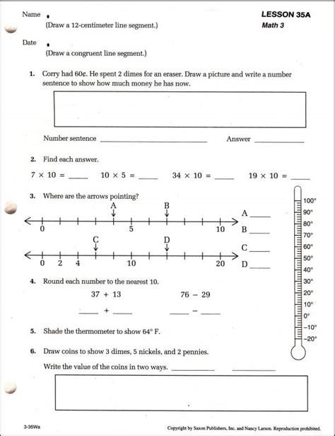 Printables Saxon Math Rd Grade Worksheets Agariohi Worksheets Free