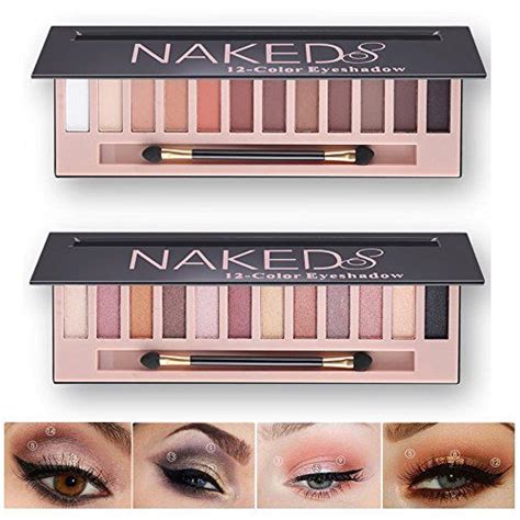 BestLand 2 Pack 12 Colors Makeup Nude Colors Eyeshadow Palette Natural