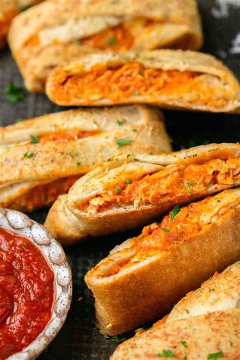 Super Easy Chicken Parmesan Stromboli Lauren Fit Foodie