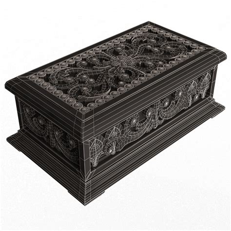 3D file Casket Carved 04 Red 🪵・3D printable design to download・Cults