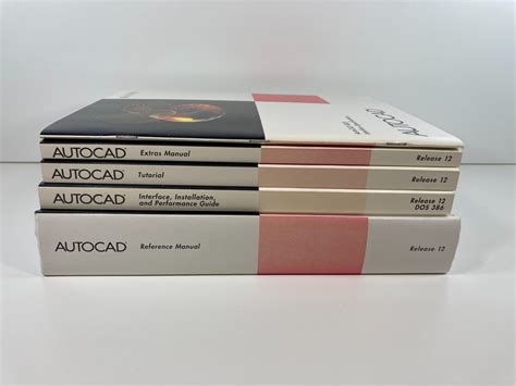 Autodesk Autocad Release 12 Manual Lot 1992 EBay