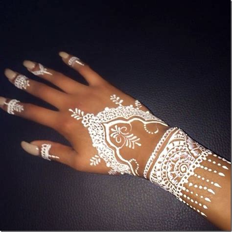 23 Henna Designs White Important Henna