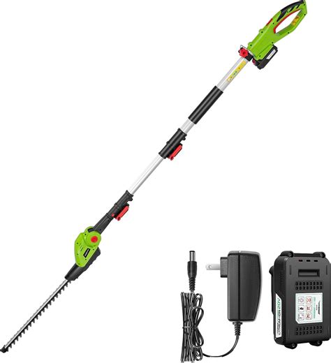 Amazon Vivosun Cordless Pole Hedge Trimmer V Electric Bush