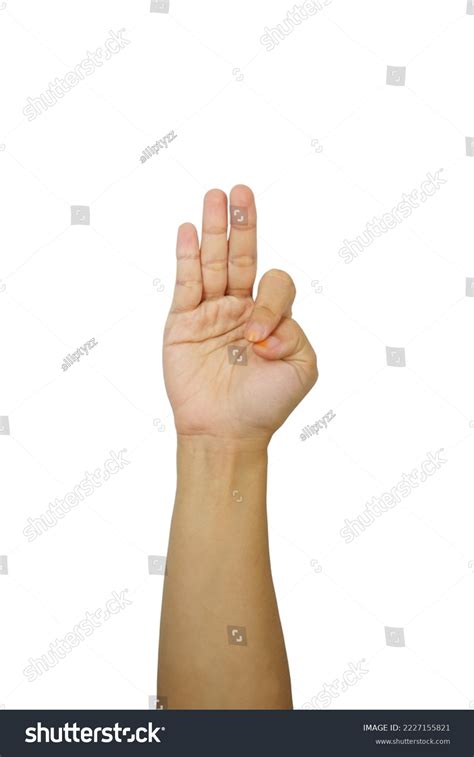 F Hand Sign Language Alphabet Isolated Stock Photo 2227155821 | Shutterstock