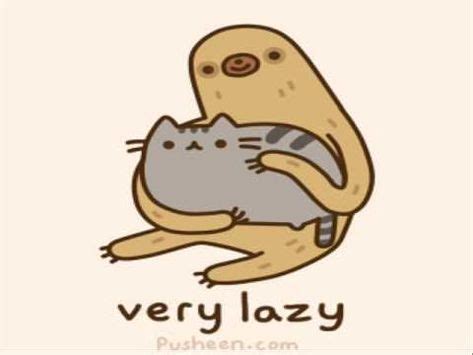 Pusheen S Guide To Being Lazy Pusheen Sloth Cute Sloth