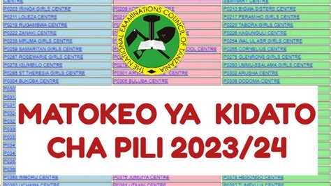 Matokeo Ya Necta Kidato Cha Pili 2023 • Necta Result Form Two 2023