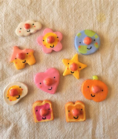 Cute Clay Pins Handmade Updated Etsy Canada In 2023 Cute Clay Cute