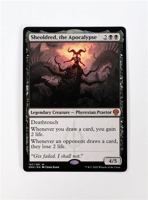 Sheoldred The Apocalypse Holo From Dominaria United DMU MTG Proxy