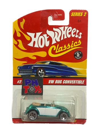 HOT WHEELS VOLKSWAGEN BEETLE BUG FUSCA CONVERTIBLE CLASSICS VERDE Ph Toys