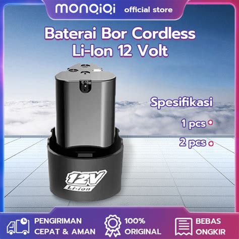 Monqiqi Baterai Bor Cordless Li Ion Volt Electric Cordless