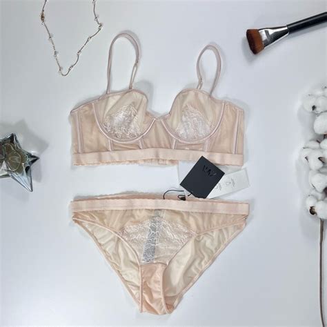 Conjunto Lingerie Edição Especial Zara Lingerie Feminina Zara Nunca