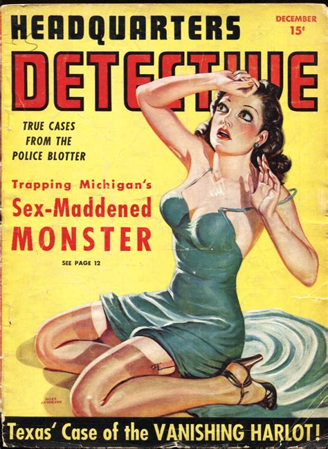 Headquarters Detective 4 12 1940 Spicy Stocking Gga Cover Sex Mad Monster 1940 Magazine