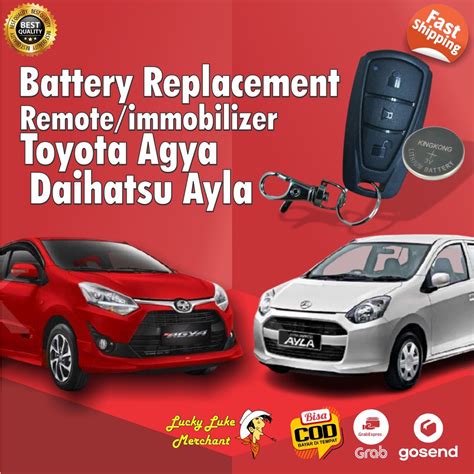 Jual Baterai Remote Kunci Mobil Daihatsu Ayla Alya Immobilizer Keyless