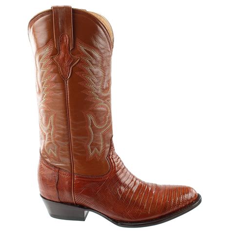 Ferrini Mens Teju Lizard Round Toe Western Cowboy Dress Boots Mid Calf