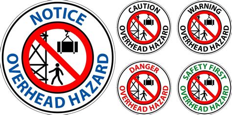 Danger Sign Overhead Hazard 29843766 Vector Art at Vecteezy