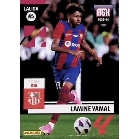 Offer Soccer Cards Lamine Yamal Barcelona Ficha Bis Megacracks 2023 2024