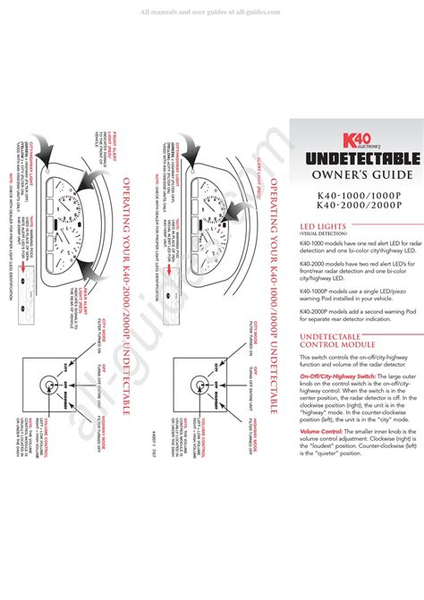 K40 Electronics Undetectable K40 1000 Owners Manual Pdf Download