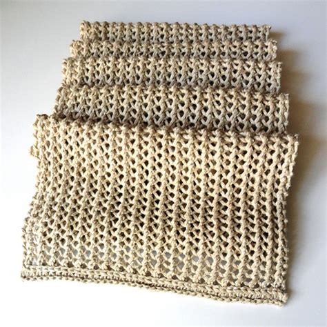 Ravelry Rustic Ribbed Mesh Scarf Pattern By Linda Thach