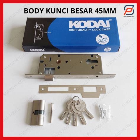 Jual Body Kunci Pintu Besar 45mm Kodai Lockcase Pintu Swing Lidah