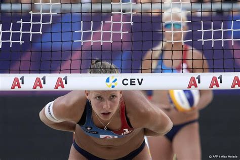 Beachvolleybalsters Stam En Schoon Verliezen Troostfinale Nieuws Nl