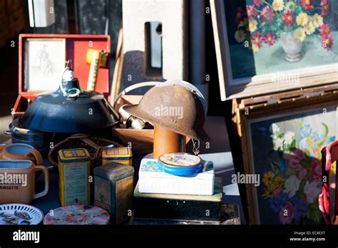 March Aux Puces Flea Market At St Ouen Near To Clignancourt In The