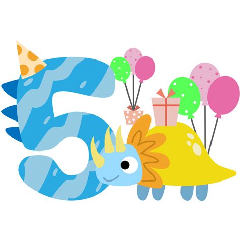 Happy Birthday Dinosaur Clipart Party Dino Png