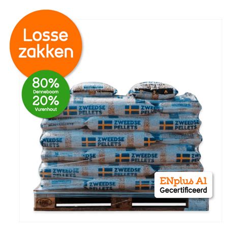 Pallet Zweedse Houtpellets X Kg Losse Zakken Kamper Kachels