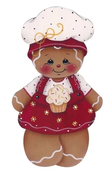 Pin Di Wanda Anderson Su Gingerbread People Dipinti Stile Country