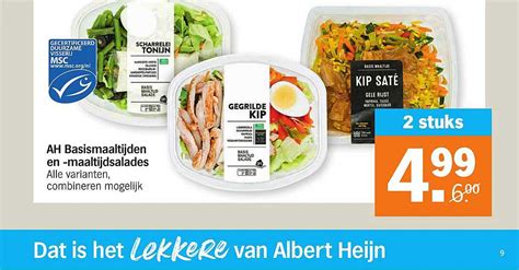 Ah Basismaaltijden En Maaltijdsalades Aanbieding Bij Albert Heijn