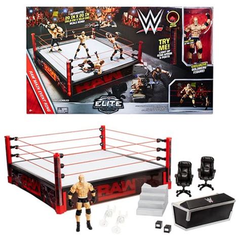 WWE Elite Authentic Scale Raw Main Event Ring Playset