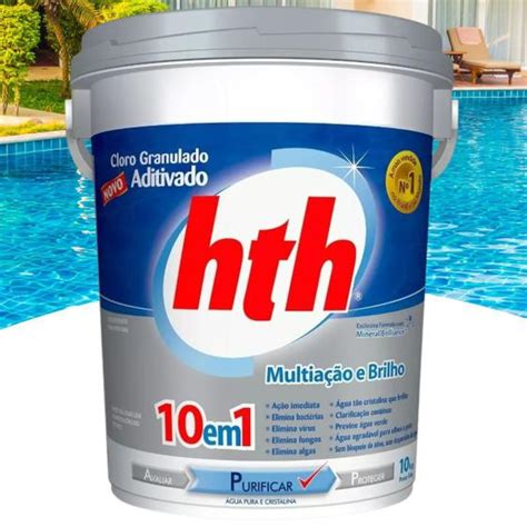 Cloro Para Piscina Em Cloro Granulado Hth Kg Cloro Para