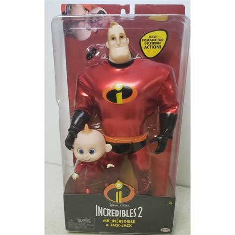 Disney Pixar Toys Baby Jack Jack Mr Incredible Doll 2 Pack Disney