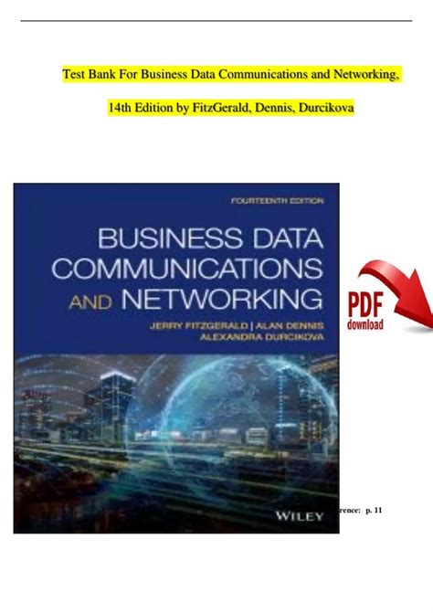 Test Bank For Business Data Communications And Networking Th Edition