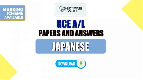 A L Japanese Past Papers With Answers