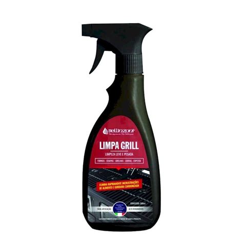 LIMPA GRILL LIMPEZA LEVE E PESADA BELLINZONI 500mL Vila Clean