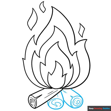 How to Draw a Fire - Really Easy Drawing Tutorial