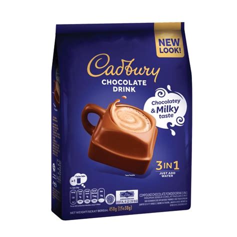 Jual CADBURY HOT CHOCOLATE 3 IN 1 ISI 15 SACHET X 30 GR COKELAT Shopee Indonesia