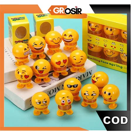 Grosir B Boneka Emoticon Bola Lampu Jual Pisah Emoji Goyang