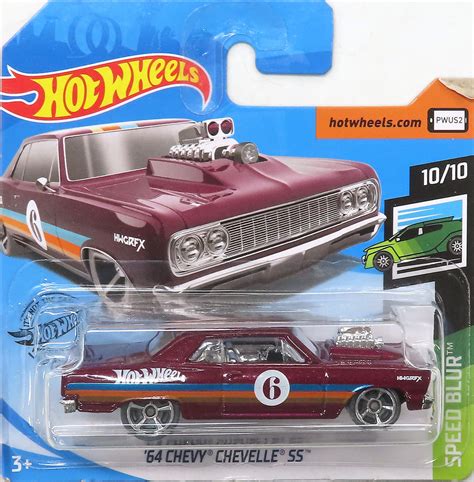 駿河屋 CHEVY CHEVELLE SS レッドオレンジブルー Hot Wheels SPEED BLUR FYF ホットウィールhotwheels